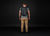 Person wearing a black backpack with 'younix' branding on a dark background