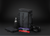 Black backpack with YOUNIX branding, water bottle, pouches, and straps on a dark background
