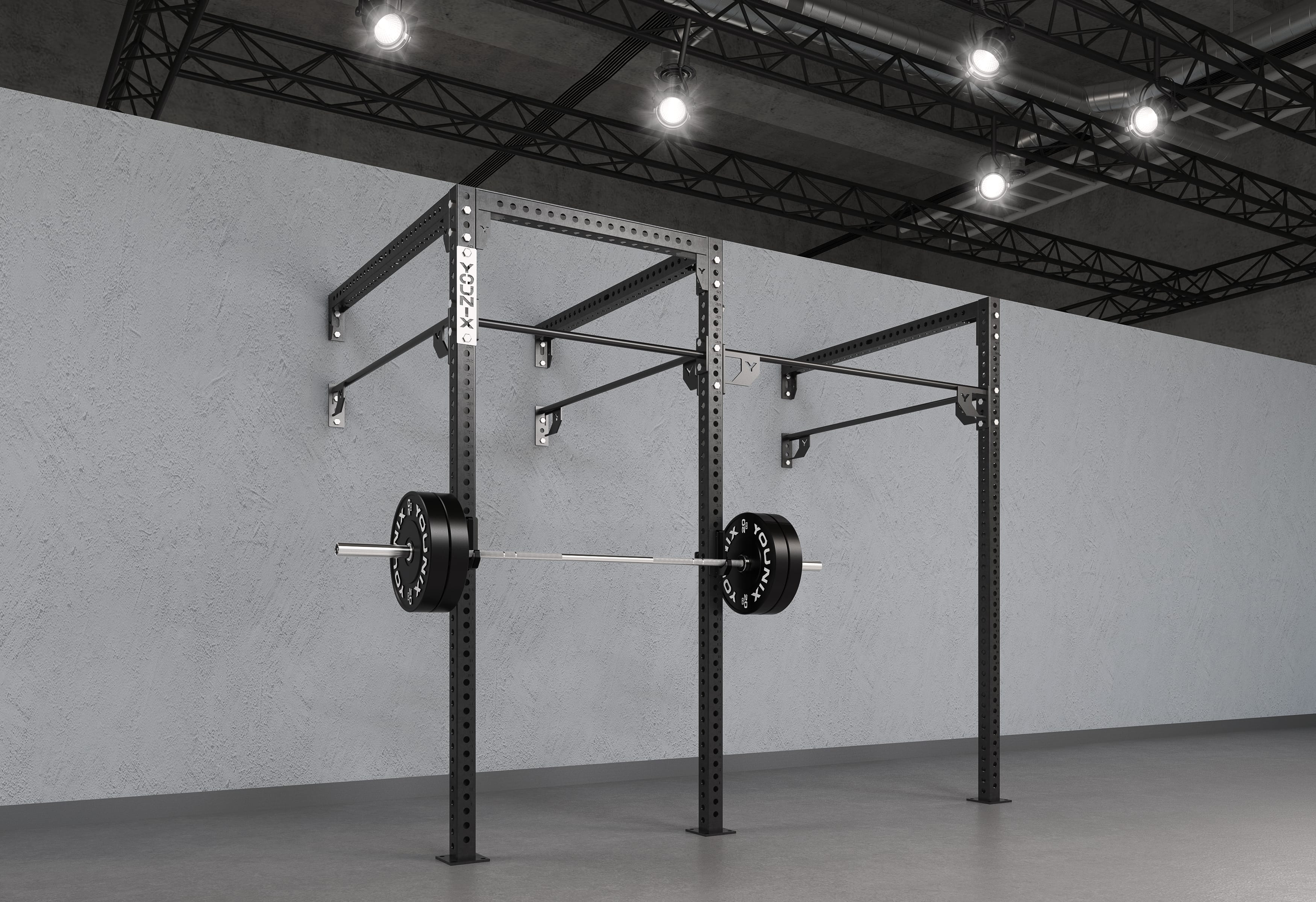 Wall Hanging Barbell Bar Hook, 2 Barbell Bars Can Be Hung Fitness Rack,  Storage Accessories, Gym and Home